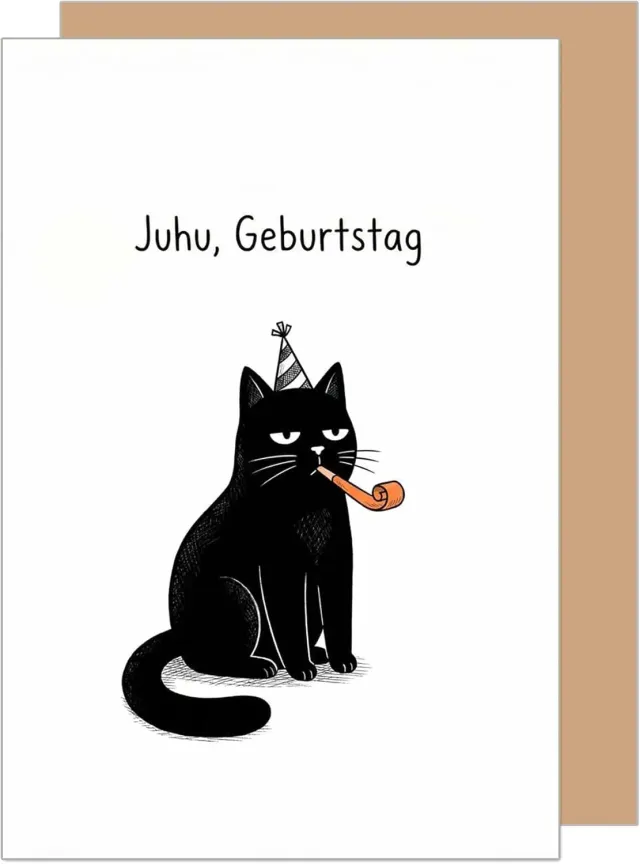 Edition Seidel Premium G3937 verjaardagskaart grumpy kat