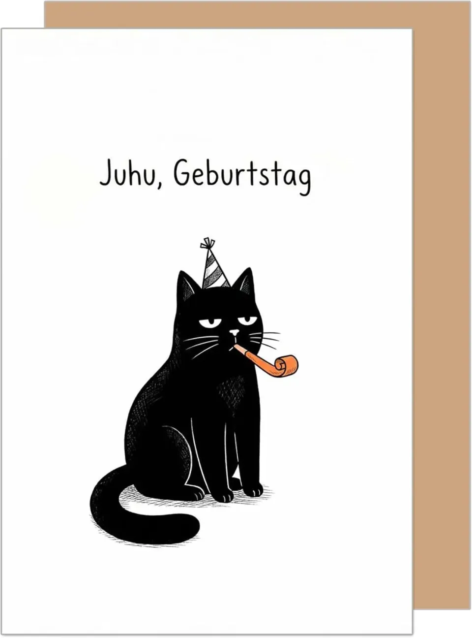 Edition Seidel Premium G3937 verjaardagskaart grumpy kat