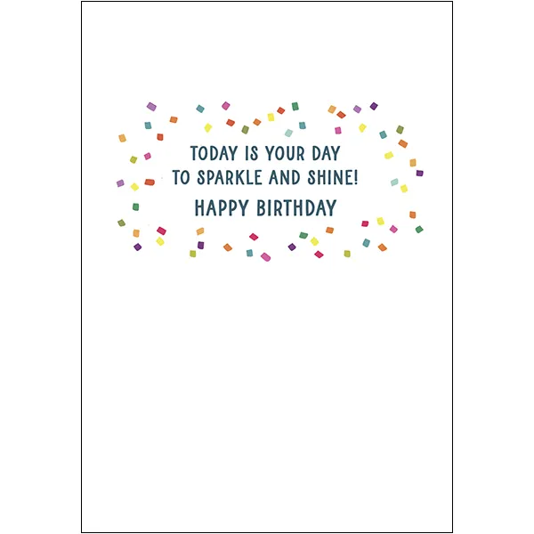 Sellers Publishing B12891 verjaardagskaart hooray 4 stuks