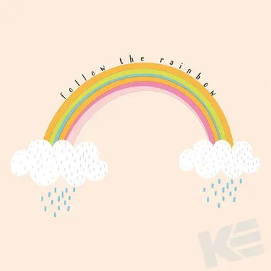 Kurt Eulzer 09-4045 servetten regenboog 33x33