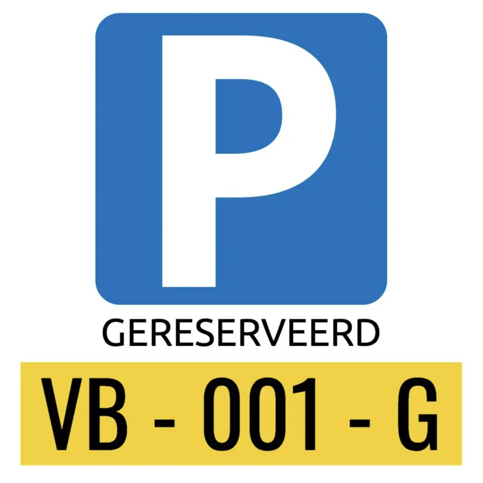 Gozi Parkeren kenteken stoeptegel bedrukt