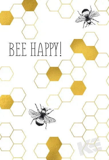 Kurt Eulzer 30-0090 Bee Happy wenskaarten 6 stuks bijen