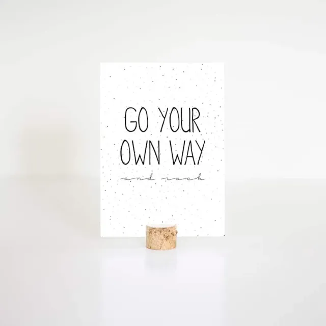 moodz design kaart A6 go your own way