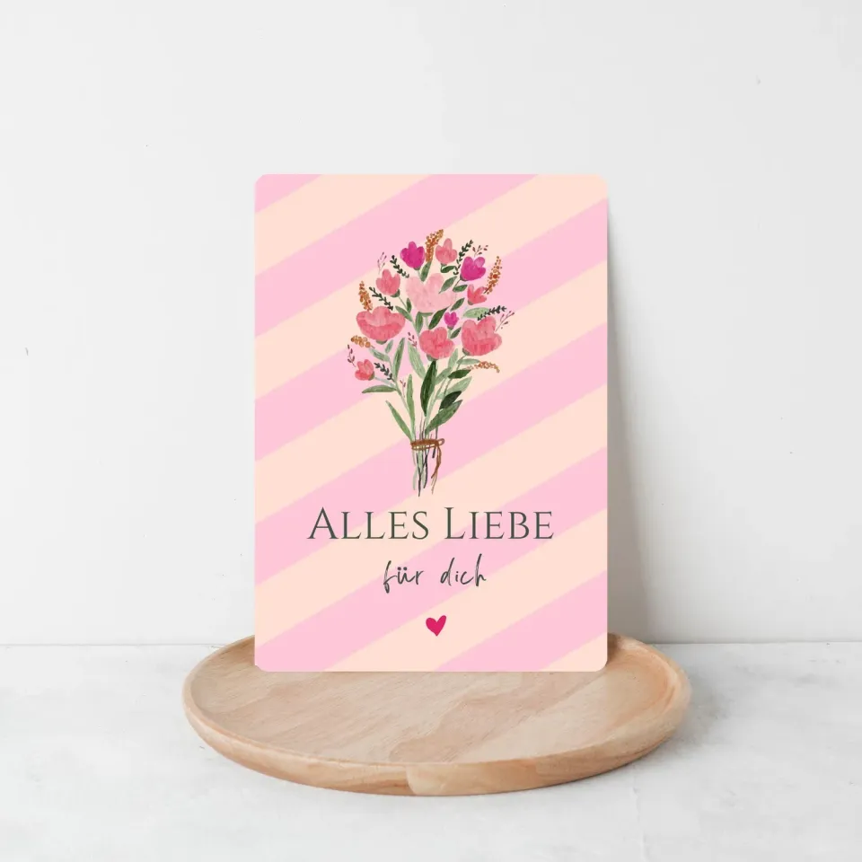 Lilly Braun Alles Liebe für dich 5007 postkaart