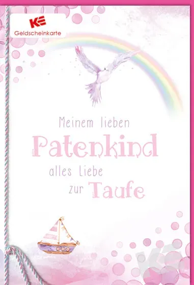 Kurt Eulzer 33-1089 geldkaart petekind meisje regenboog