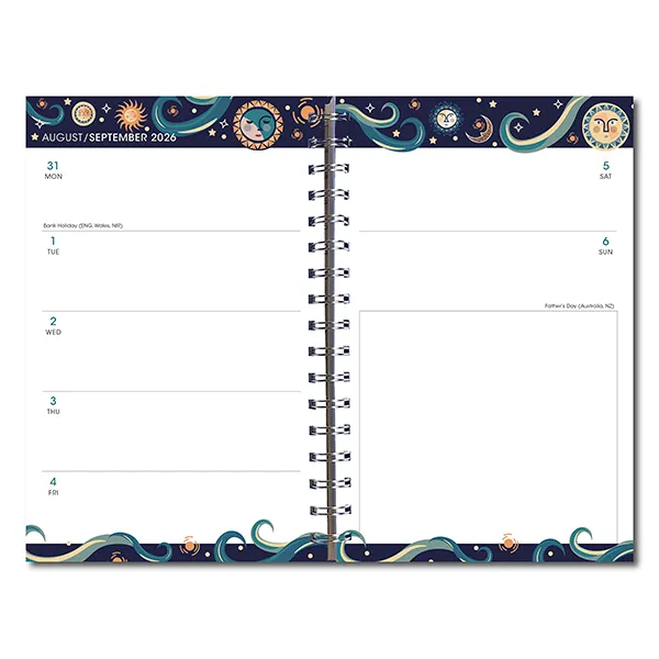 Sellers Publishing Mystical Moons 2027 weekplanner maan 16 maanden