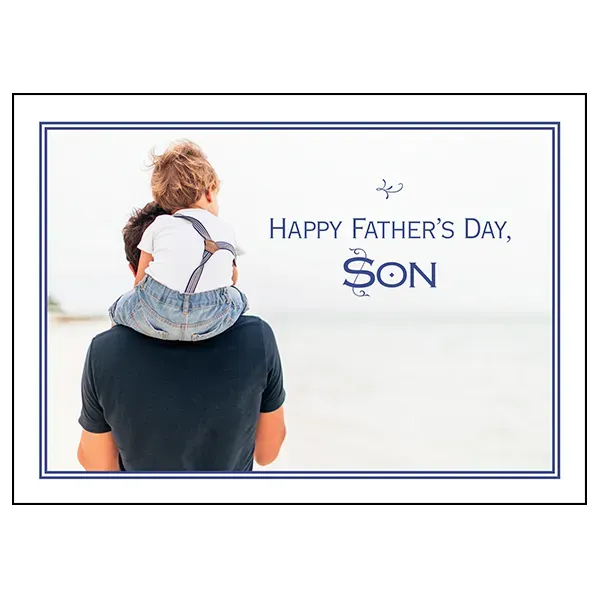 Sellers Publishing Father's Day F6994A wenskaart zoon met tekst