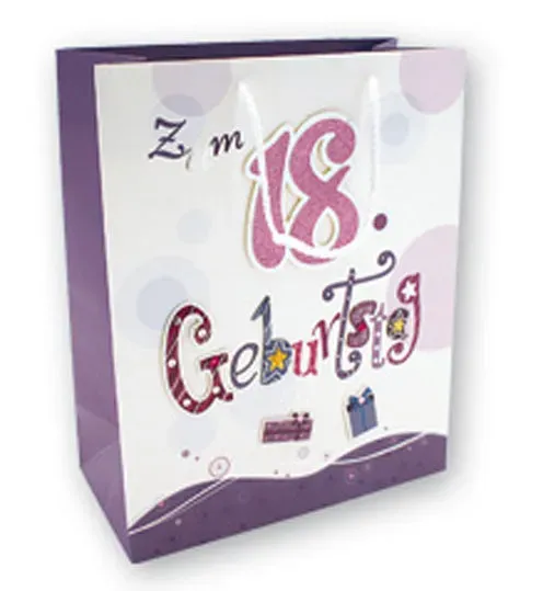 Kurt Eulzer 06-0005 verjaardagsgeschenktas 18 jaar 5 stuks