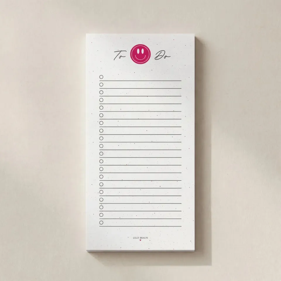 Lilly Braun Smiley 3002 notitieblok DIN lang 50 vel