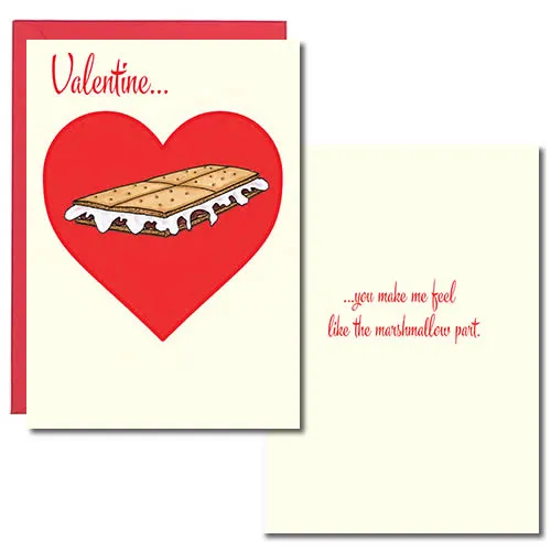 Sellers Publishing Valentine's Day V6961A valentijnskaart marshmallow
