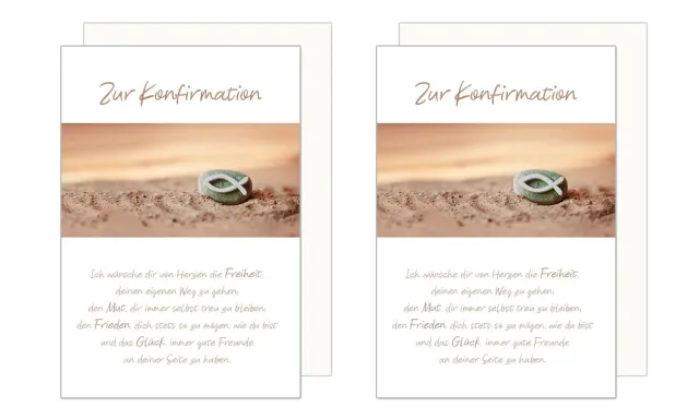 Edition Seidel Premium KF290 confirmatiekaarten vis 2 stuks envelop