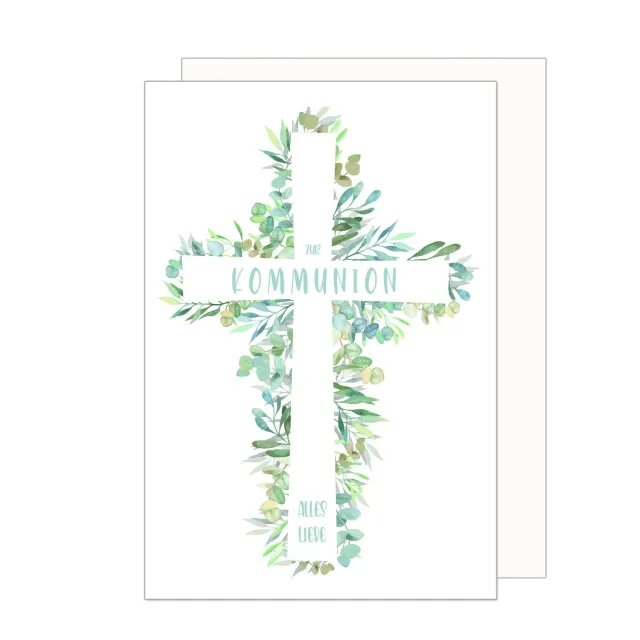Edition Seidel KO281 communiekaart kruis met envelop