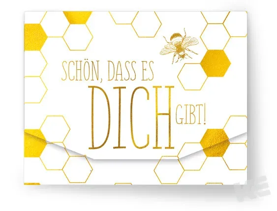 Kurt Eulzer Bee Happy 41-1068 geldkaart bij 10x13 cm
