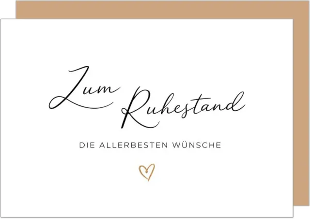 Edition Seidel Premium R152 SW025 pensioenkaart afscheid