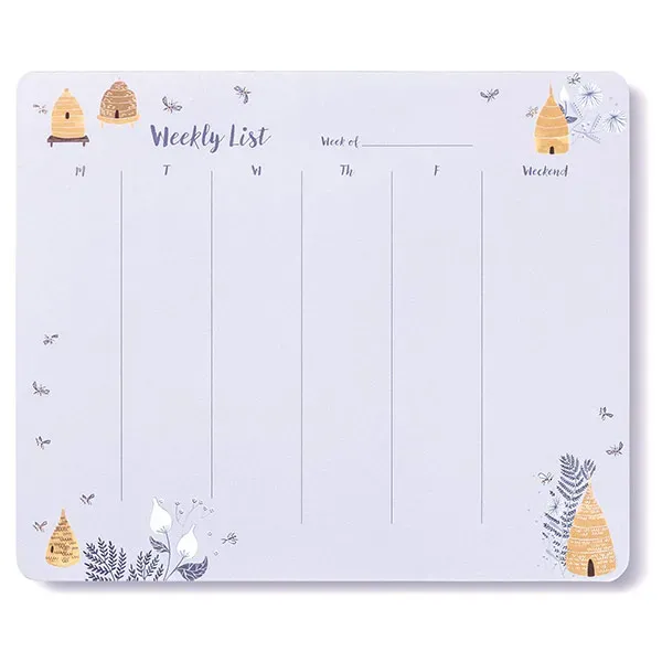 Garden Bee Weekly To-Do Pad weekplanner bijen 52 vellen