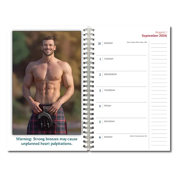 Sellers Publishing Kilty Pleasures 2027 weekplanner classic kilt