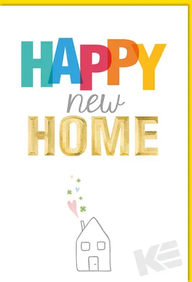 Kurt Eulzer 43-1037 nieuwe woning kaart Happy new Home