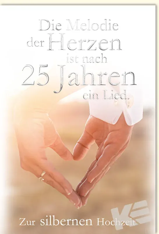 Kurt Eulzer 71-1056 wenskaart zilveren huwelijk hart