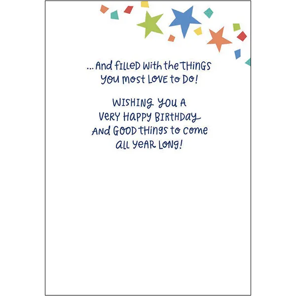 Sellers Publishing Birthday B12453A verjaardagskaart 6 stuks feestelijk