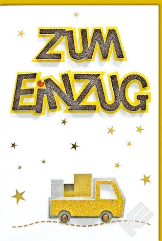 Kurt Eulzer 43-1317 verhuiskaart glitters per stuk