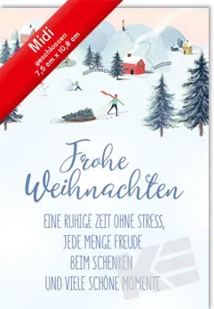 Kurt Eulzer 45-2241 midi wenskaart per stuk – winter