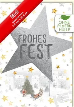 Kurt Eulzer 45-2201 kerstkaart sterreliëf wit