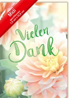 Kurt Eulzer 45-4508 bedankkaart dahlia midi