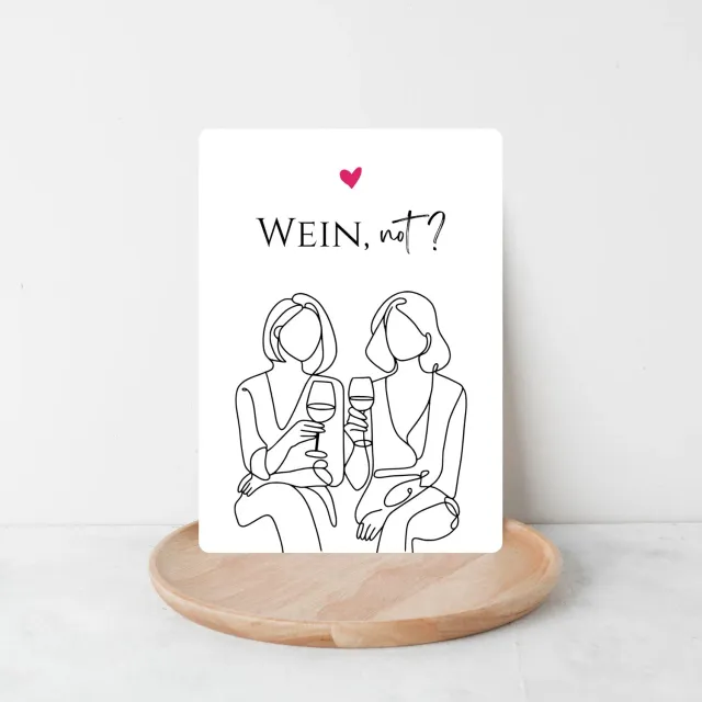 Lilly Braun Wein not 5017 postkaart humor