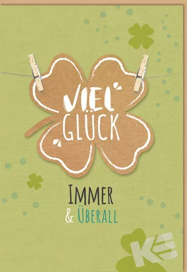 Kurt Eulzer 41-1334 gelukskaart Viel Glück laser