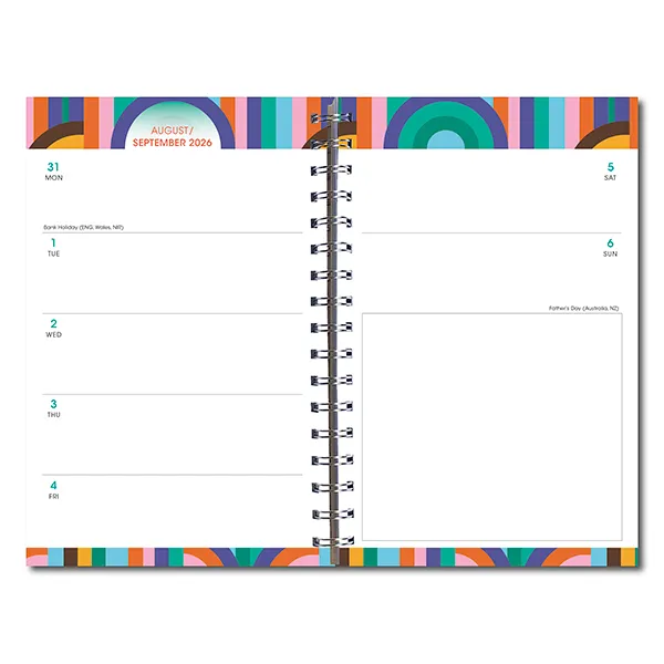 Sellers Publishing Design Essentials Color Cascade 2027 weekplanner