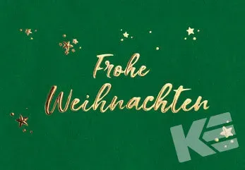 Kurt Eulzer 22-5740 wenskaart midi groen goud 25 stuks