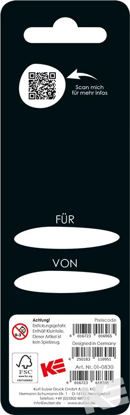 Kurt Eulzer Beautiful Black 01-0830 sleutelhanger leer