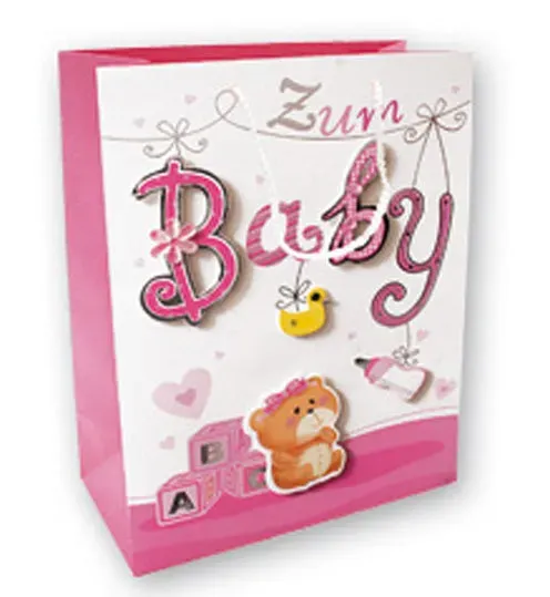 Kurt Eulzer 06-0001 cadeauzak baby roze teddybeer 5 stuks
