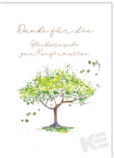 Kurt Eulzer 11-3603 Bedankkaartjes Boom 5 stuks