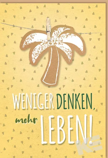 Kurt Eulzer 41-1330 wenskaart palm laser 1 stuk