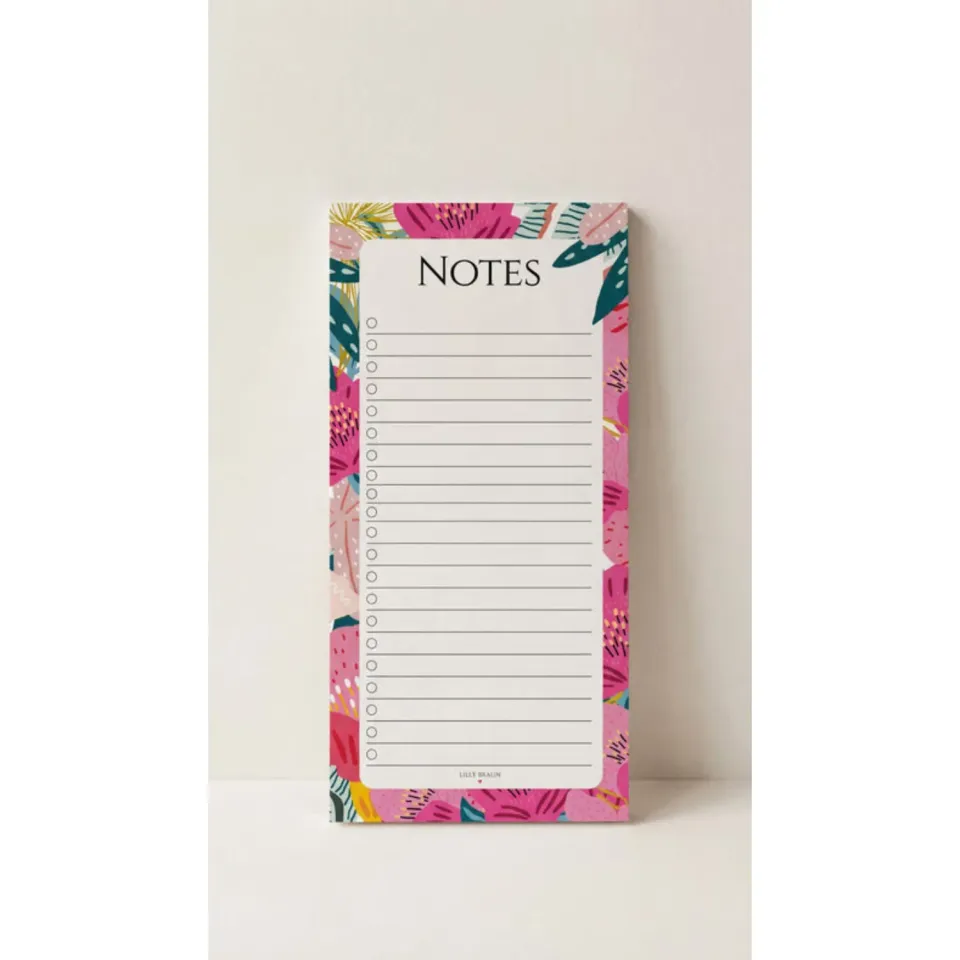 Lilly Braun Wild Flower 3003 notitieblok DIN lang 50 vel
