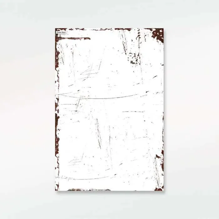 Gozi Roestrand 1 metalen bord 30x40cm vintage
