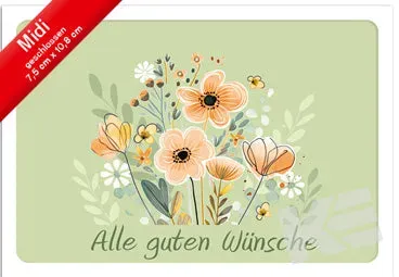 Kurt Eulzer Illumina 45-41009 midi wenskaart bloemen