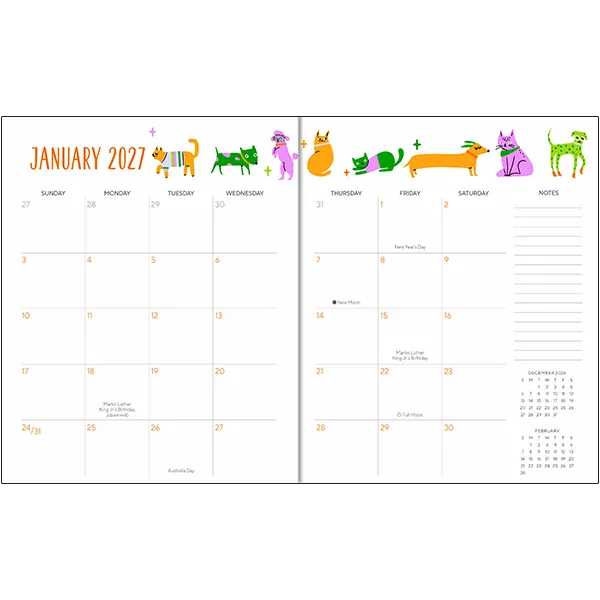 Sellers Publishing Furry Friends 2027 maandplanner honden