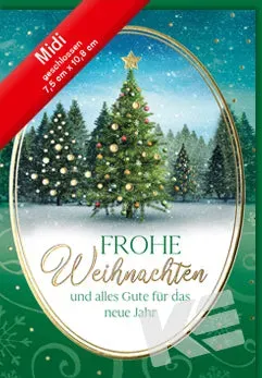 Kurt Eulzer 45-2232 kerstkaart midi 1 stuk kerstbomen