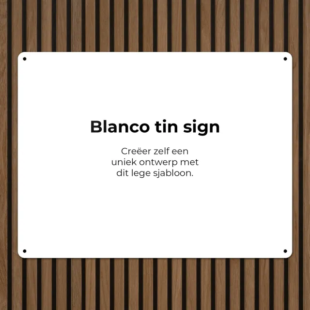 Gozi Blanco metalen bord 40x30cm leeg sjabloon