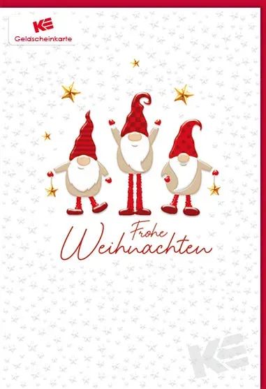 Kurt Eulzer 23-1531 geldkaart kerst wichtel enkel