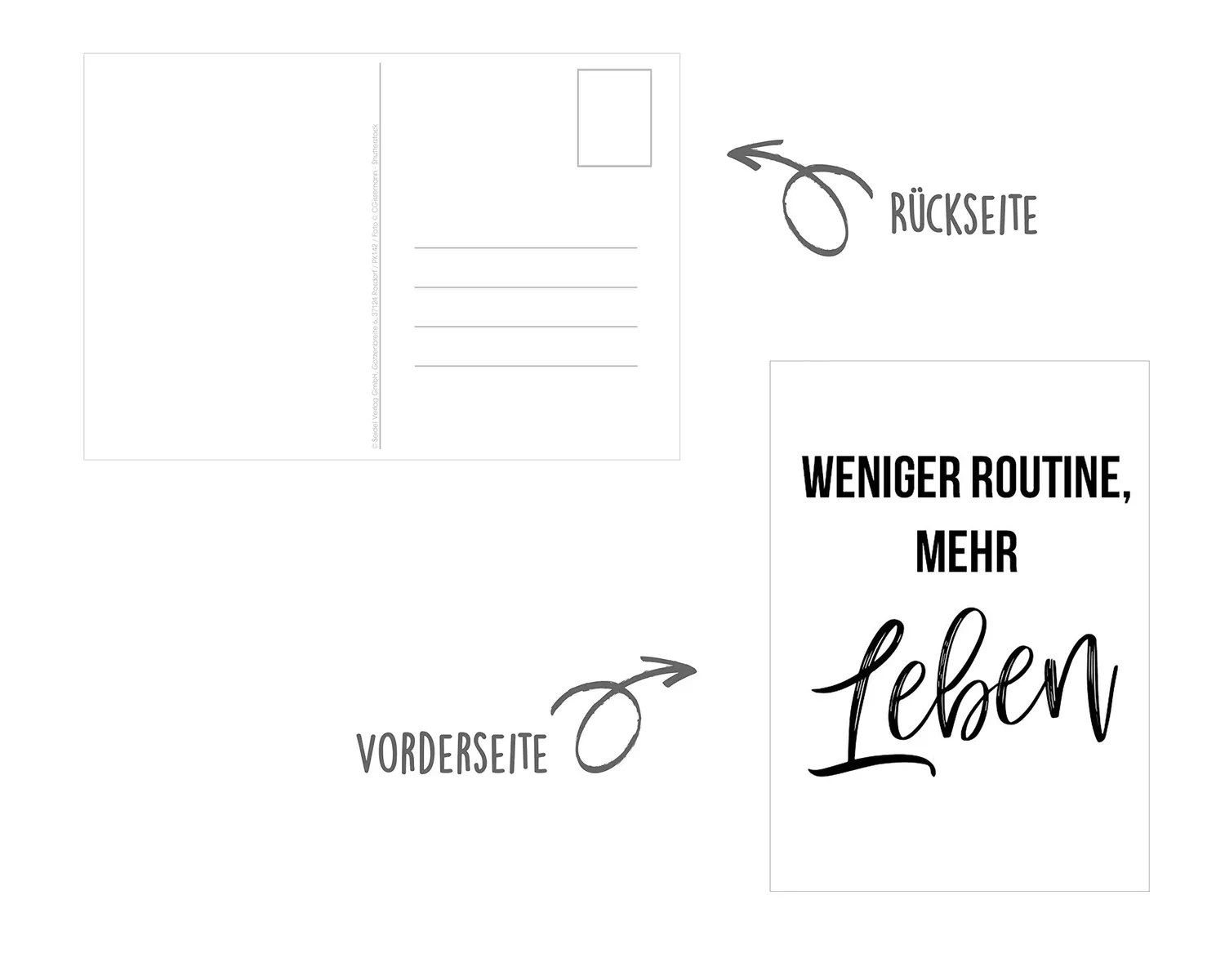 Edition Seidel Leben & Momente 20543 postkaarten set 50 spreuken