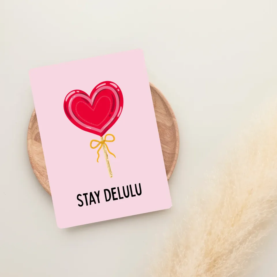Lilly Braun Delulu 5117 postkaart grappige tekst
