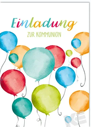 Kurt Eulzer 12-3648 uitnodigingskaarten ballonnen 5 stuks