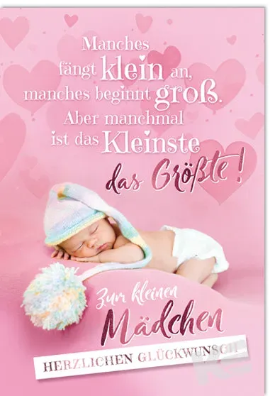 Kurt Eulzer 31-1065 wenskaart baby meisje slapend