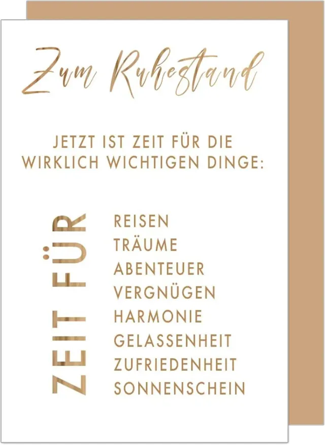 Edition Seidel R138 wenskaart pensioen met envelop