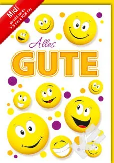 Kurt Eulzer 45-4122 midi wenskaart smiley