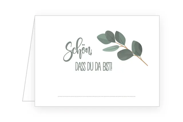 Edition Seidel 21679 tafelkaarten eucalyptus set van 50
