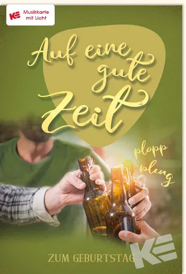Kurt Eulzer 87-5029 muziekkaart bier met licht